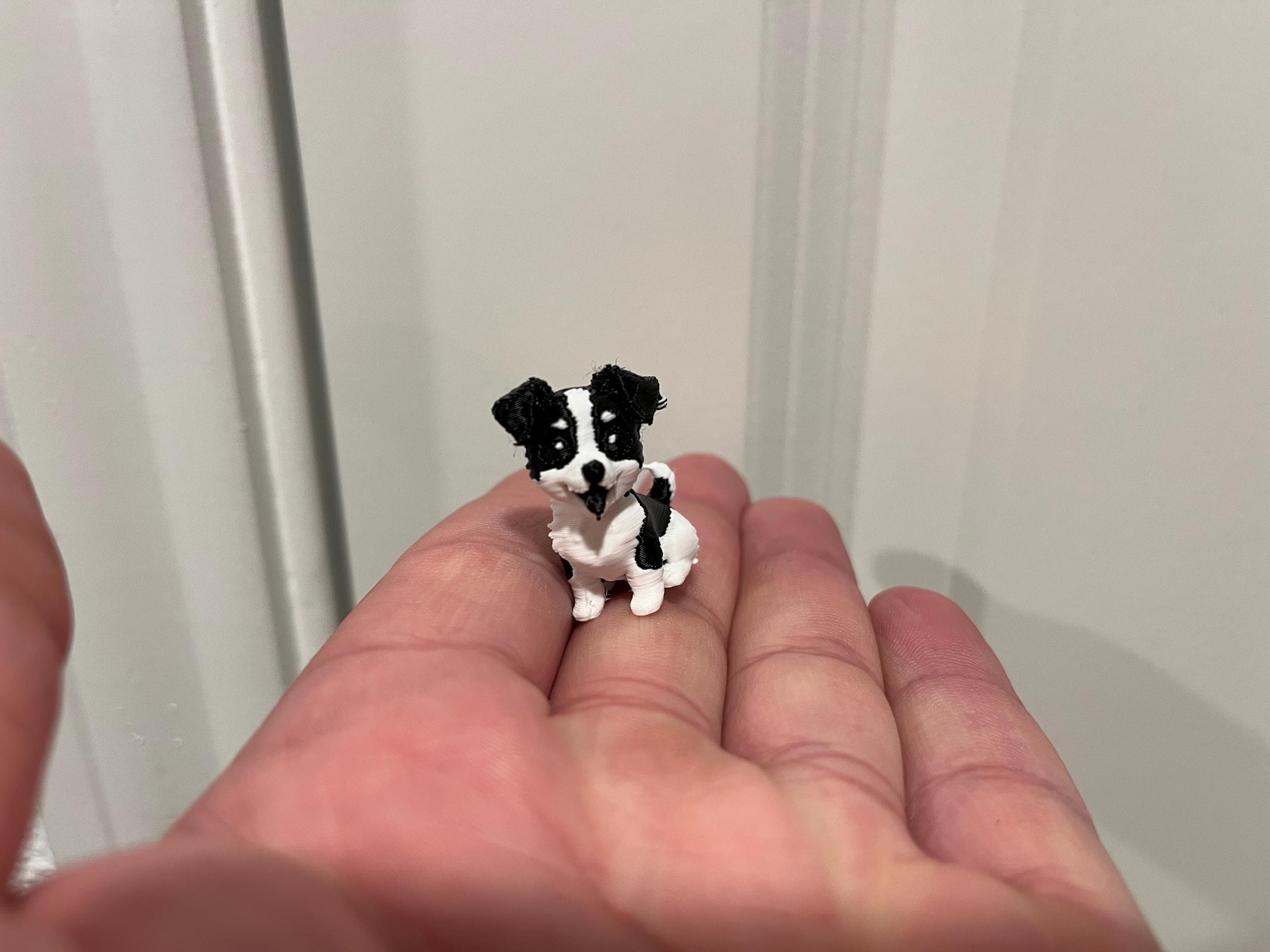 Mini 3D Printed Dog Figurine | Desk Pal, Office Decor, Puppy Statue